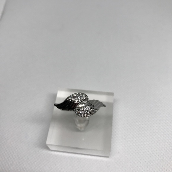 ANGEL Wings Zircon Ladies Ring Fashion S925 Sterling Silver Ring - Picture 2 of 4